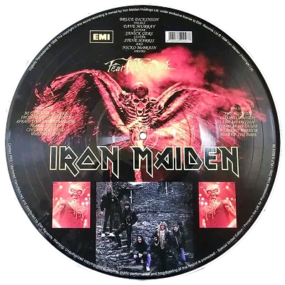 Fear of the Dark picture disc — Iron Maiden Eddie artwork