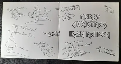 Christmas Card '85 — Iron Maiden Eddie artwork