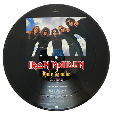 Holy Smoke picture disc — Iron Maiden Eddie artwork