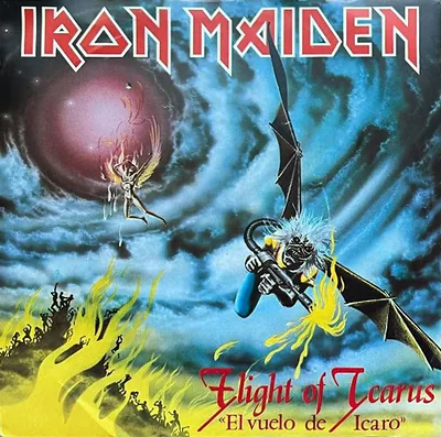 El vuelo de Icaro - Spain — Iron Maiden Eddie artwork