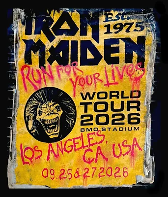 Los Angeles '26 — Iron Maiden Eddie artwork