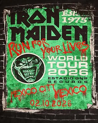 Mexico City '26 — Iron Maiden Eddie artwork