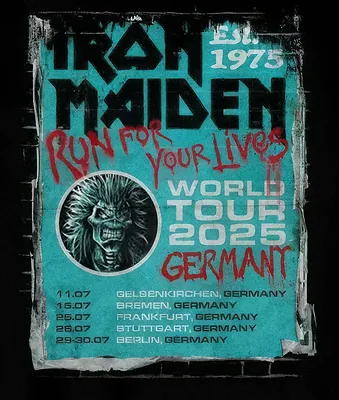 Germany '25 — Iron Maiden Eddie artwork