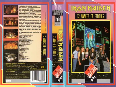 12 Annees de Perdues VHS - France — Iron Maiden Eddie artwork