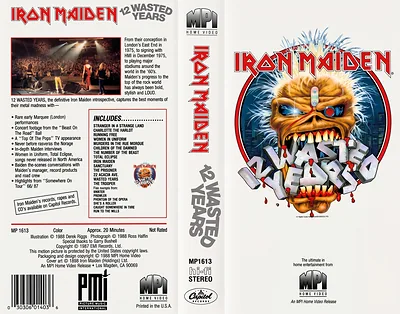 12 Wasted Years DVD - USA — Iron Maiden Eddie artwork