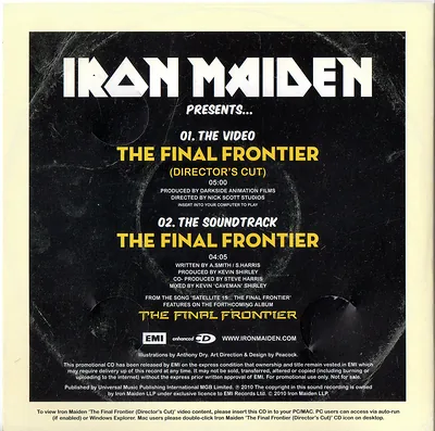 The Final Frontier video promo — Iron Maiden Eddie artwork